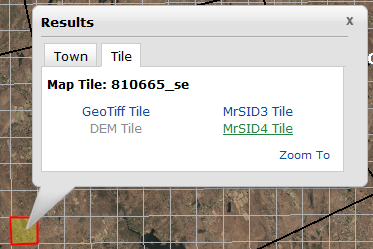 Result Window for a Tile