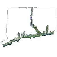 Coverage area of 2010 Coastal Color Orthophotography