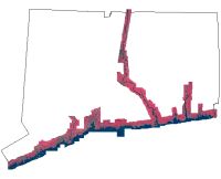 Coverage area of 2010 Coastal Infrared Orthophotography