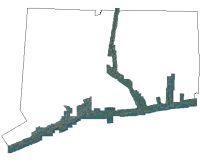 Coverage area of 2010 Coastal Color  Orthophotography