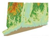 State coverage of Color Shaded Relief map data